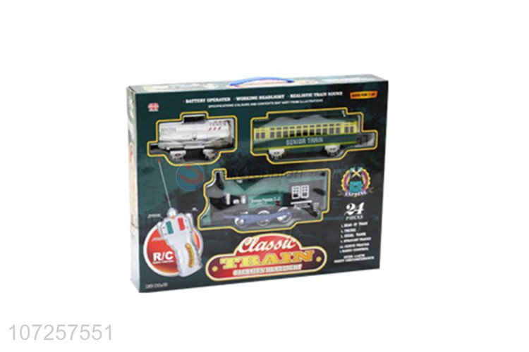 Hot selling battery operated train set toy electric plastic toys