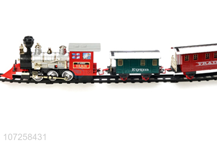 Suitable price track train toy slot toy plastic rail train set