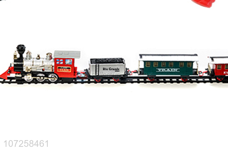 Premium products battery operated smoke train toy set for toddlers