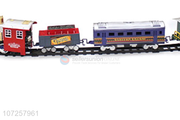 Reasonable price children electric battery operated rail train track toys