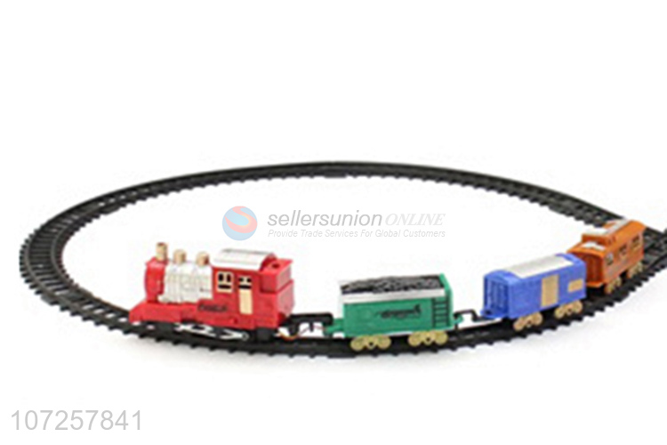 Top supplier children electric battery operated rail train track toys