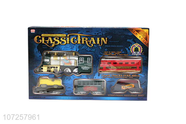 Reasonable price children electric battery operated rail train track toys