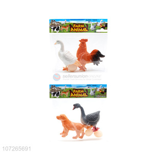 Custom Plastic Kids Toy Farm Animal Model Simulation Animal Toy