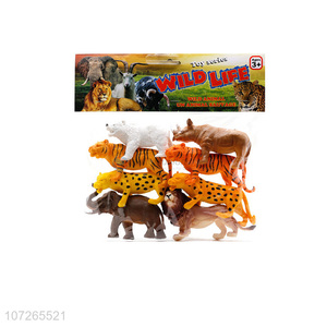 High Sales Plastic Wildlife Simulation Animal Model Toy Set Kids Toy