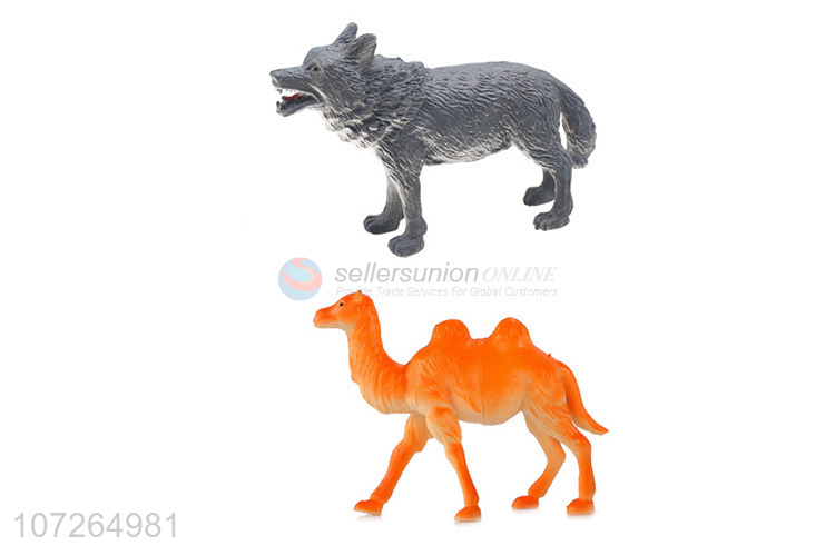 Promotional Plastic Toy Animal Model Plastic Cartoon Animal Toys