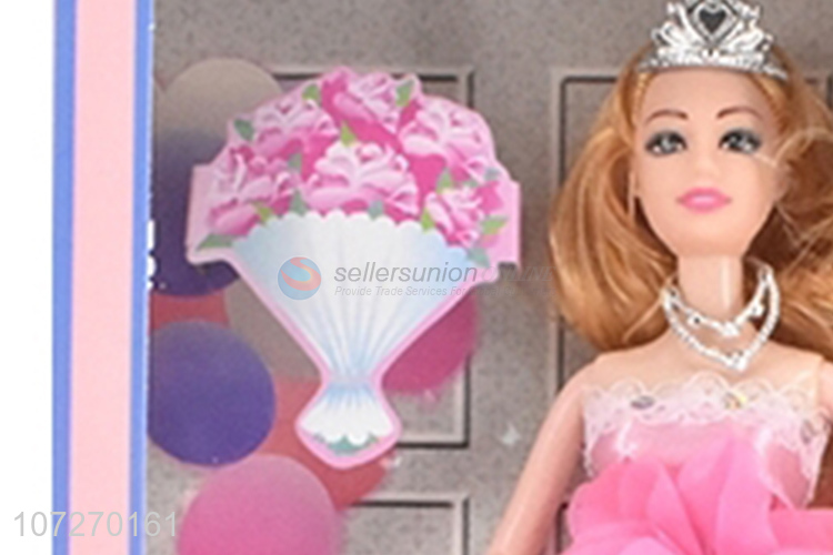 Competitive price 11.5 inch solid body wedding dress doll elegant princess doll