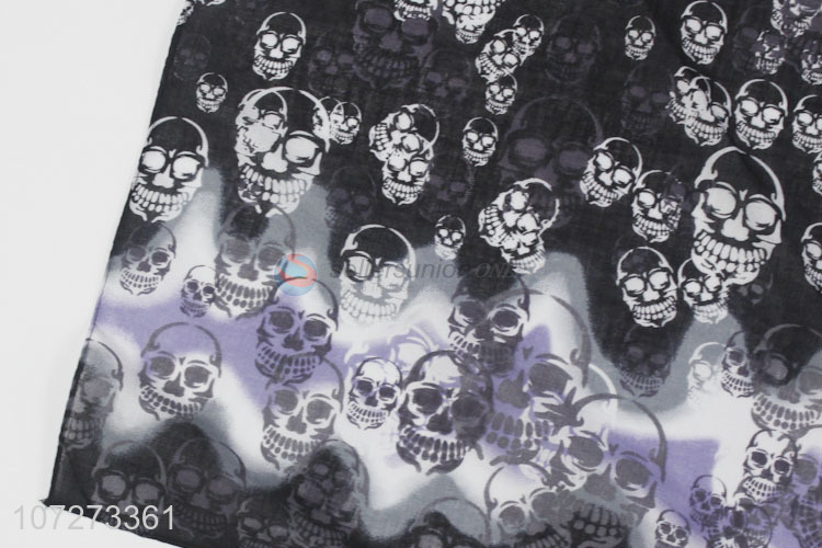 China OEM exquisite skull printed pure cotton handkerchief adults bandana