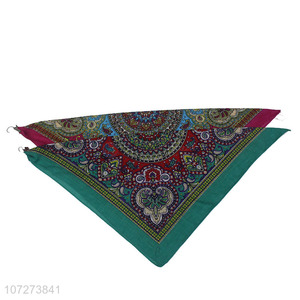 Hot selling exquisite printing pure cotton handkerchief adults bandana