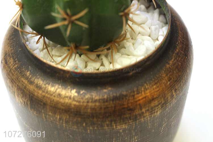 New style mini artificial cactus bonsai for office decoration