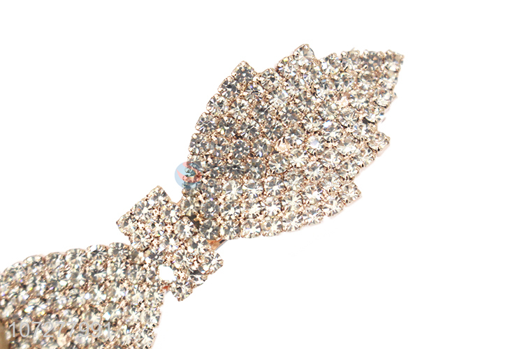 Fashion Style Rhinestone Alloy Hairpin Alloy Spring Clip