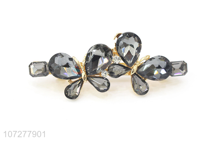 Best Sale Artificial Flower Alloy Hair Clip