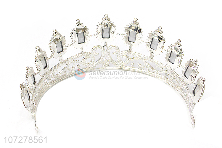 Custom Bling Bling Rhinestone Alloy Crown And Tiaras For Sale