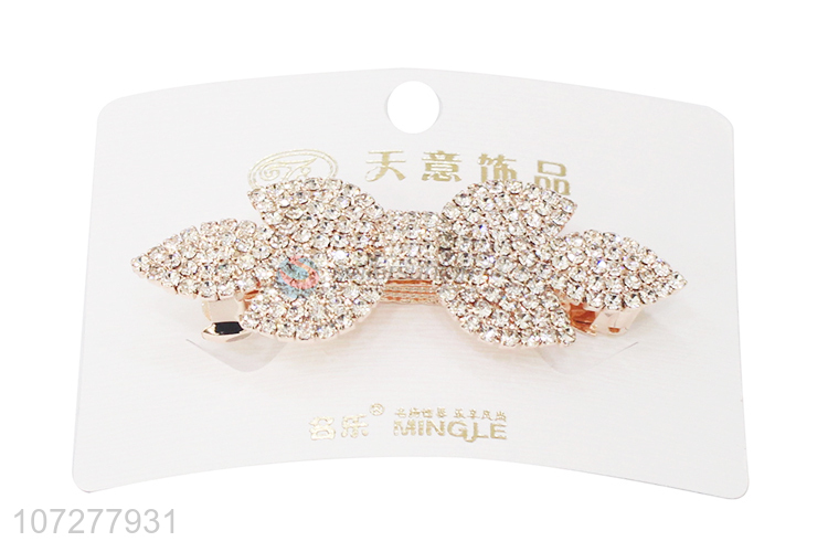 Wholesale Bling Bling Rhinestone Alloy Hair Clip
