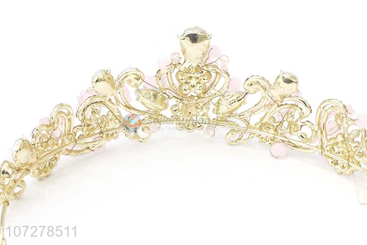 Popular Colorful Rhinestone Alloy Crown And Tiaras For Ladies