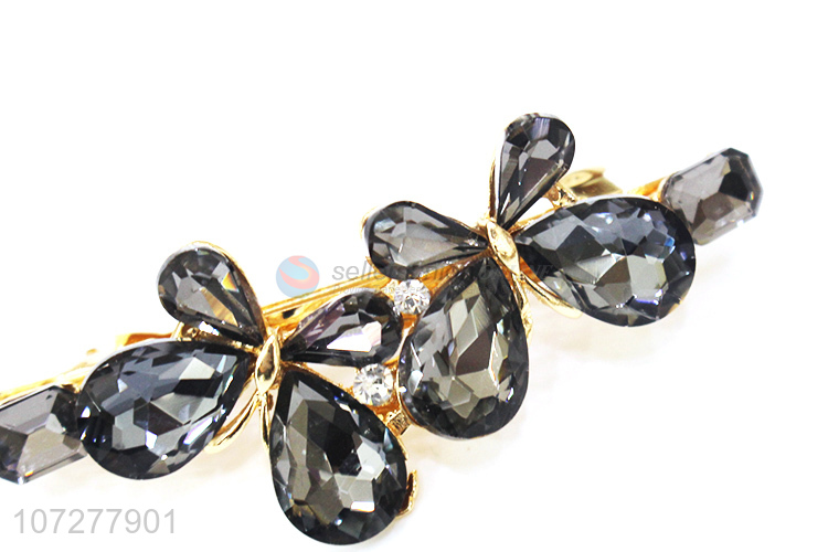 Best Sale Artificial Flower Alloy Hair Clip
