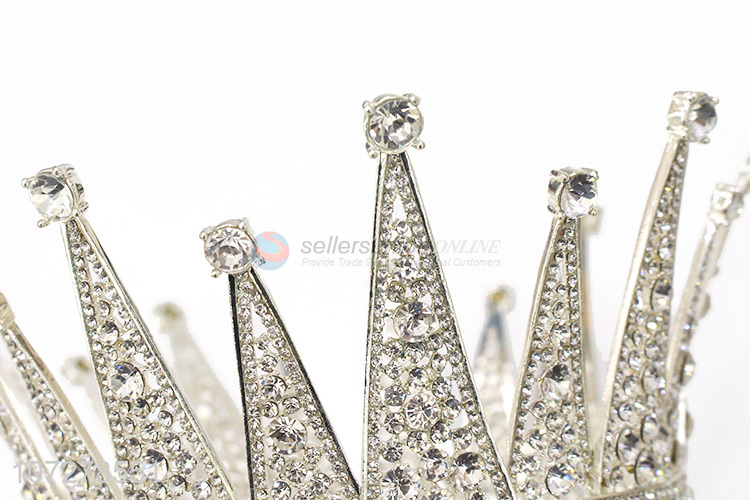 Popular Rhinestone Alloy Queen Crown And Tiaras For Ladies