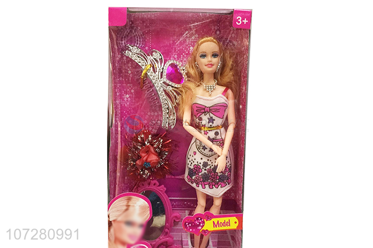 Custom Solid Body Joints Doll With Fashion Accessories Set