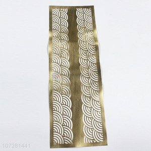 Good market fashion gold hollow pvc placemat for western restaurant