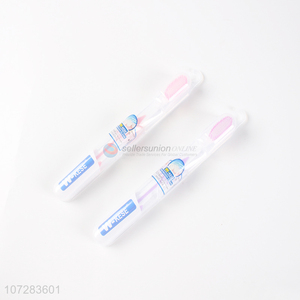 Good sale colorful fashion hotel use plastic adult toothbrush with case