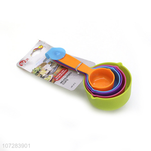 Wholesale Price Colorful Plastic Measuring Cups Set