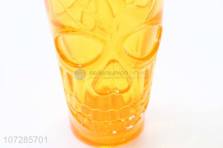 Top Selling Fashion Halloween Skull Shape Drinking Plastic Cup