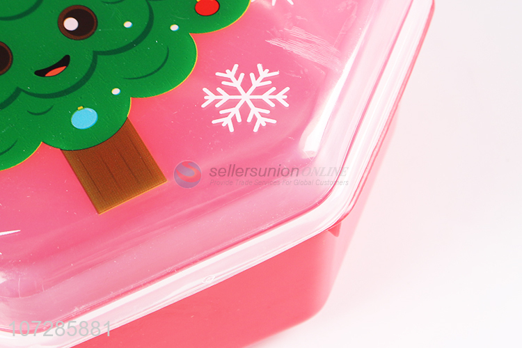High Sales Christmas Decoration Christmas Octagonal Plastic Storage Box