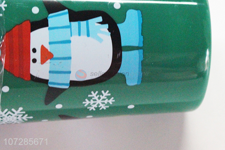 Wholesale Christmas Snowflake Penguin Pattern Plastic Cup