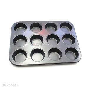 Reasonable price 12 holes non-stick cake baking pan muffin pan