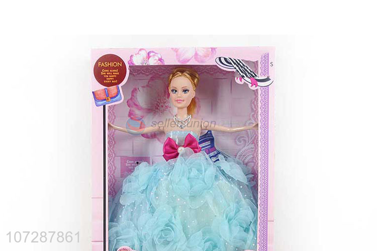 High Quality Solid Body Wedding Dress Pretty Girl Doll