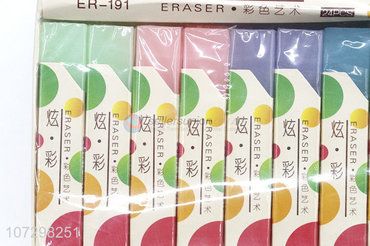 Best Selling Lovely Kids Students Stationery Colorful Erasers