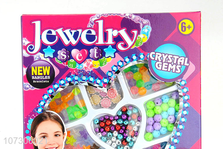 Best Price Diy Handmade Making Beaded Fashion Jewelry Beauty Set Toy For Kids