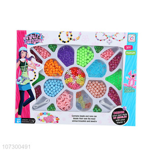Wholesale Intelligence Colorful Jewelry Set Creative Children Diy Bead Toy Set