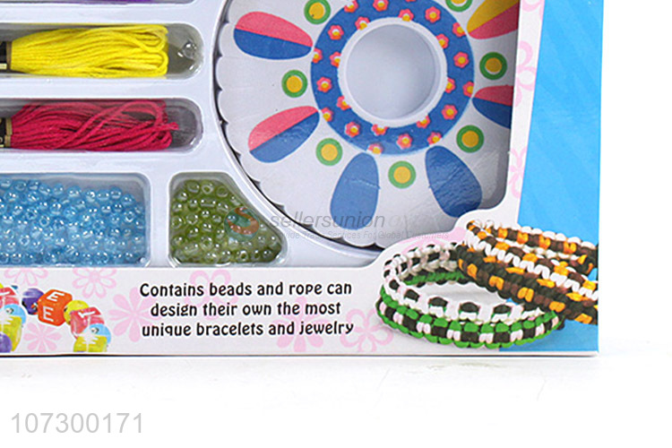 Hot Selling Kids Pretend Jewelry Knitting Diy Weaving Toy