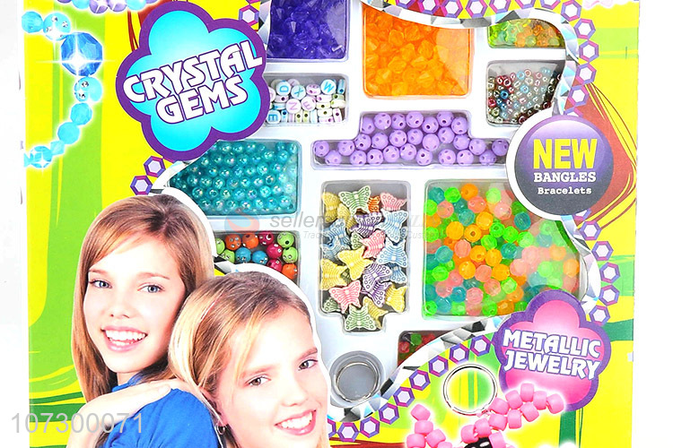Factory Sell Kids Diy Jewelry Beauty Set Plastic Bead Toy