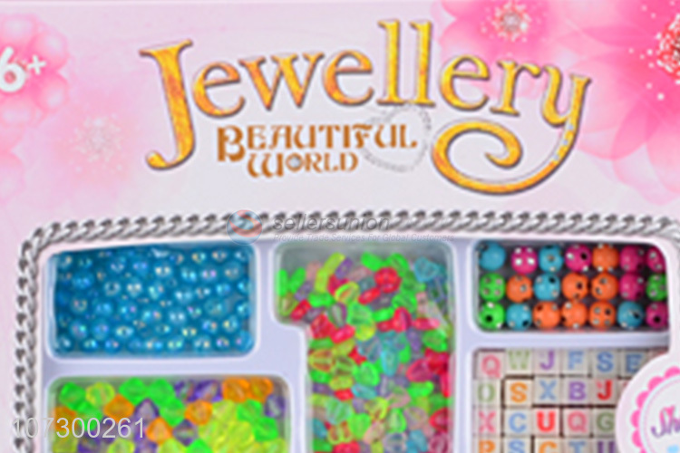 Wholesale Educational Kids Diy Jewelry Toy Girl Beauty Set Fashion Beading Toy