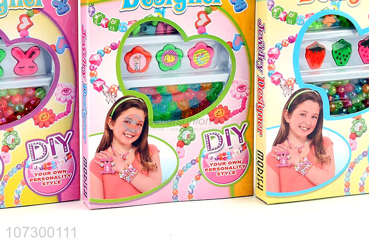 Cheap Girls Colourful Fashion Jewelry Toys Set Beautiful Gift Diy Bead Toy