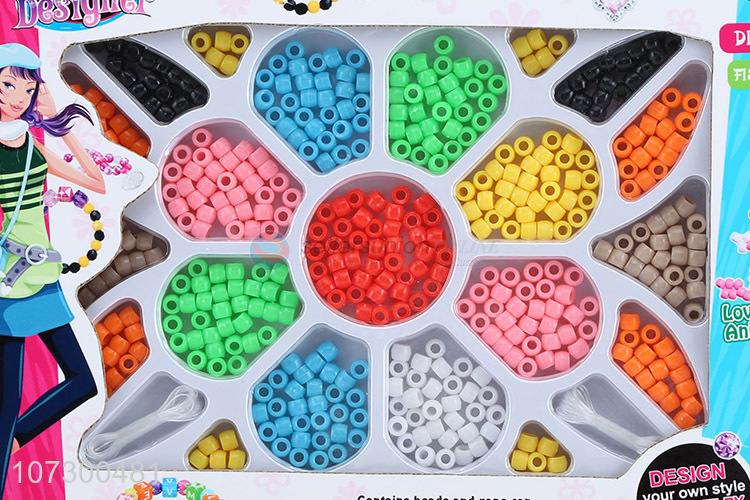 Reasonable Price Girls Diy Plastic Jewelry Toy Kids Jewelry Making Beads Kit