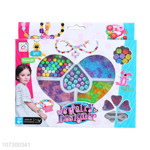 Wholesale Educational Plastic Beads Jewelry Design Set Toy Diy Toy For Girl