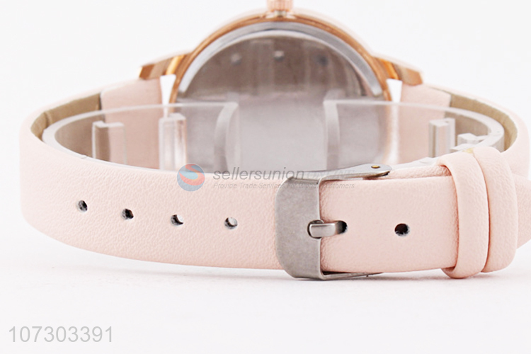 Best Selling PU Watchband Watches Colorful Wristwatch