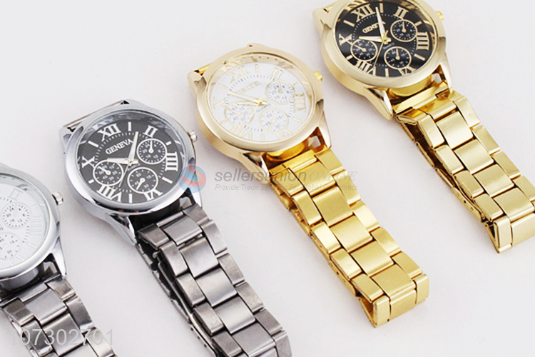 Hot Selling Gold Luxury Watches Stainless Steel Wrist Watch