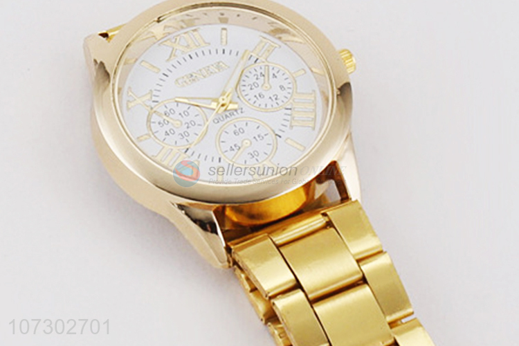 Hot Selling Gold Luxury Watches Stainless Steel Wrist Watch