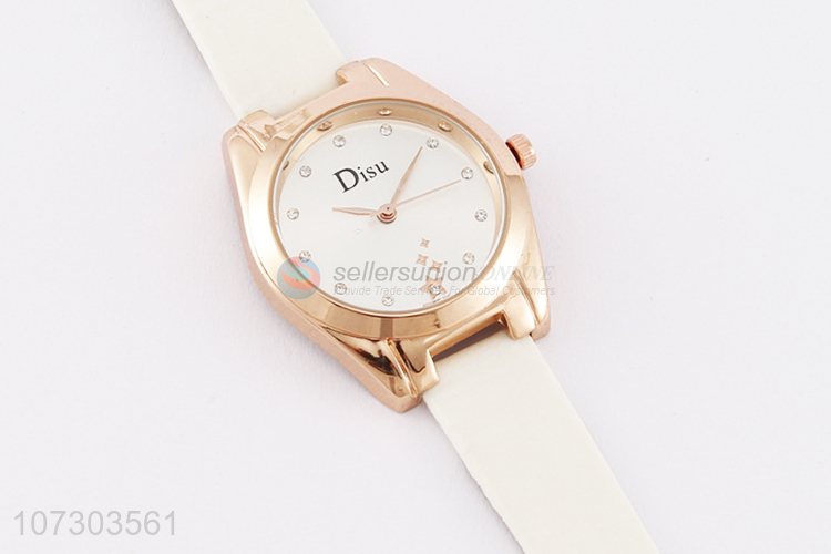 Best Quality PU Watchband Wrist Watch For Women