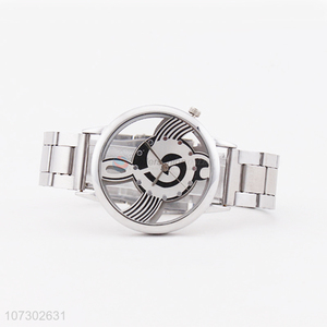 Custom Music Note Design Fashion Stainless Steel Watch For Man