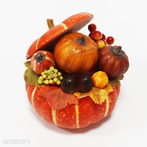 Suitable price harvest festival tabletop decoration fake pumpkin set
