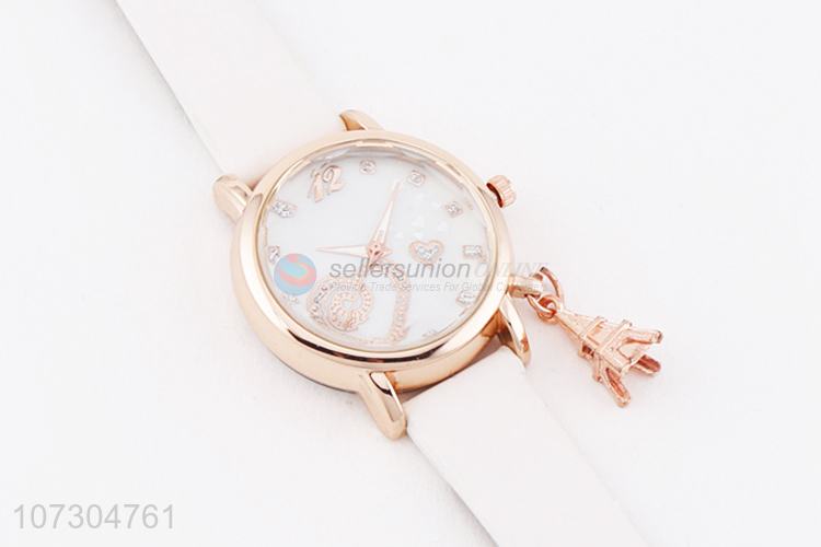 Good Quality PU Watchband Watches Ladies Wristwatch