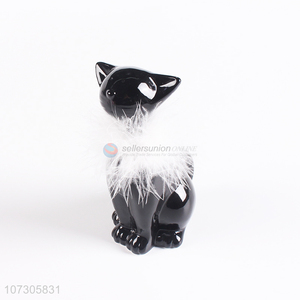 China supplier cat animal resin figurine for home decor