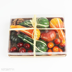 Recent design harvest festival decoration artificial acorn pumpkin gift box