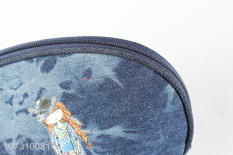 Wholesale custom stylish women denim wallets ladies clutch bag