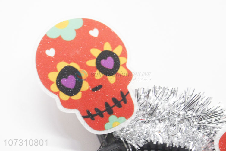 Direct Price Halloween Decoration Hair Accessories Cute Skull Glowing Headband