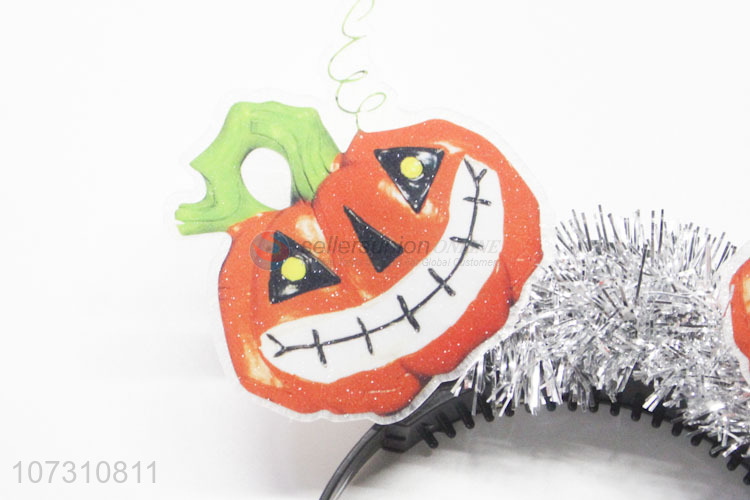 Best Price Hair Hoop Pumpkin Glowing Hair Clasp For Halloween Decoration